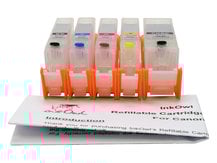 Easy-to-refill Cartridge Pack for use with CANON PGI-5, CLI-8 (5 cartridges)